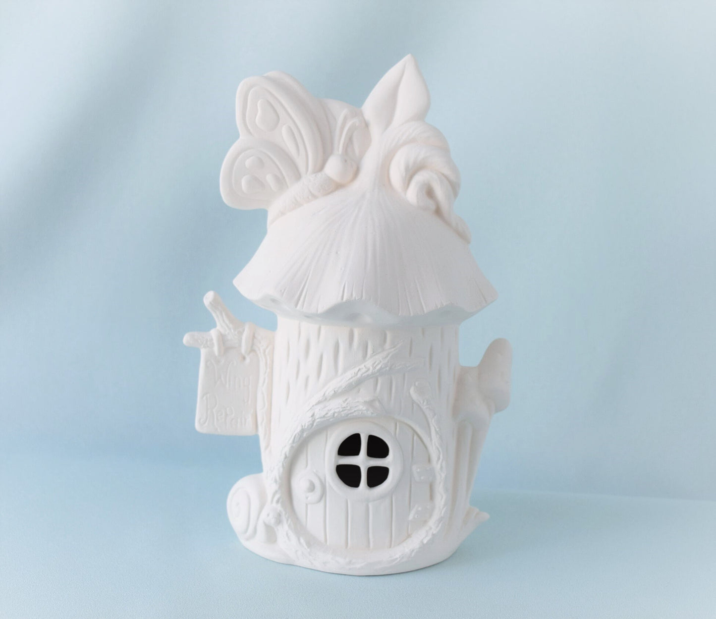 6 Ceramic Bisque Fairy Houses | Do It Yourself Ceramics - Painting Project - Unfinished Ceramics | Paint Party | Bisque Finish Yourself - Teresa's Ceramics