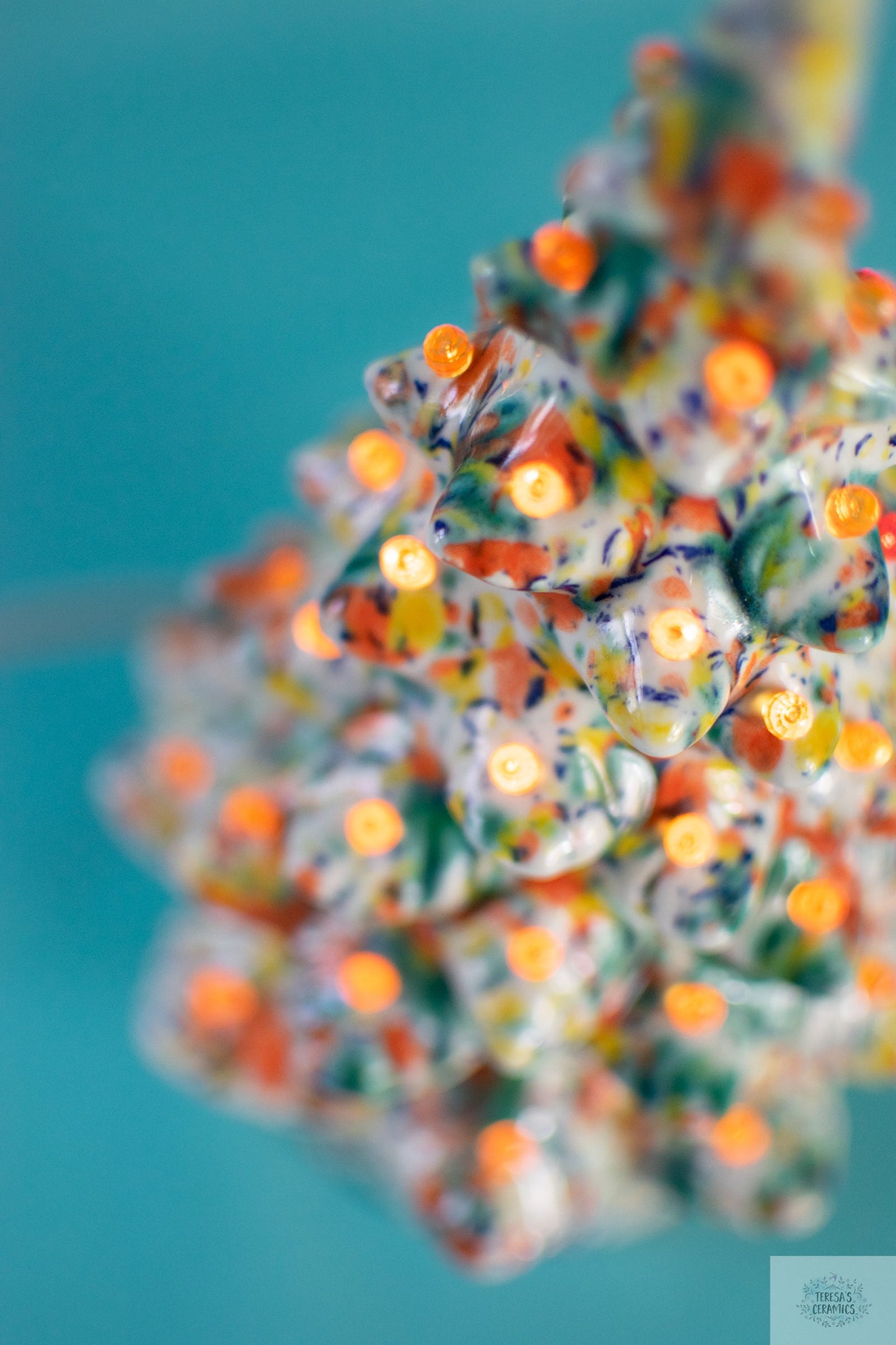 Bohemian Ceramic Tree | Eclectic Groovy Light | Vintage Style Tree | Speckled Ceramic Tree | Heirloom Christmas Tree