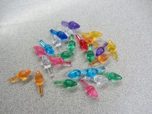 For Richard - Small Twist Replacement Bulbs for Ceramic Christmas Tree - 30 Blue Lights - Holiday Decor