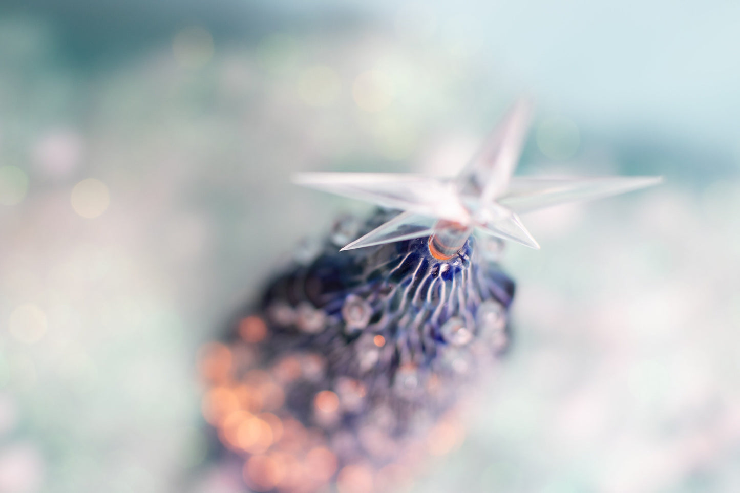 Sapphire Blue Ceramic Christmas Tree | Gemstone-Inspired Holiday Decor | Lighted Nightlight Gift