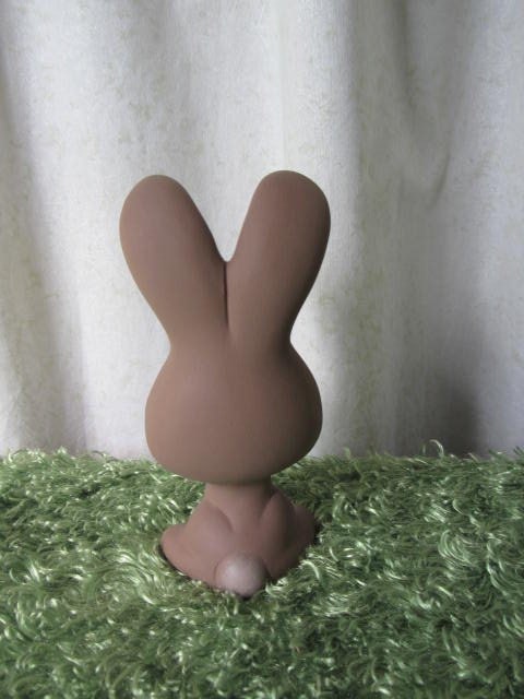 Easter Decoration - Rabbit - Bunny - decoration - home decor - ceramic bunny rabbit - cute spring decor-big eyed bunny-handmade bunny rabbit