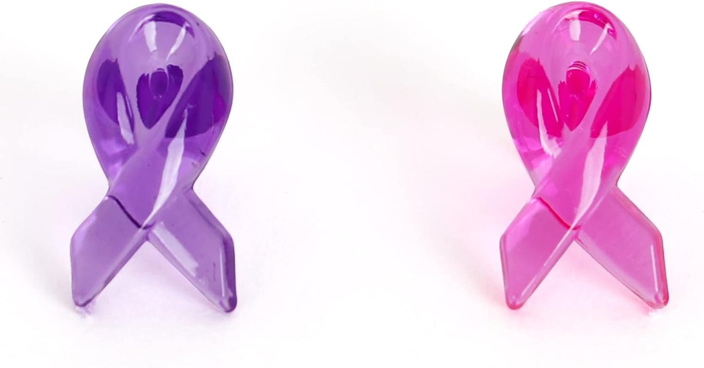 Vibrant Ribbon Bulbs: 50 Plastic Replacements for Ceramic Christmas Tree Decorations (1/16 Inch Peg)