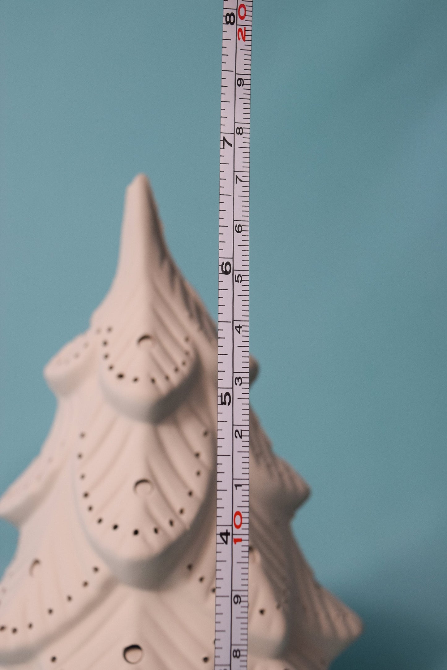 Vintage 7-inch Bisque Baby Cramer Ceramic Christmas Tree, Ready to Paint DIY Project, Rare Mold