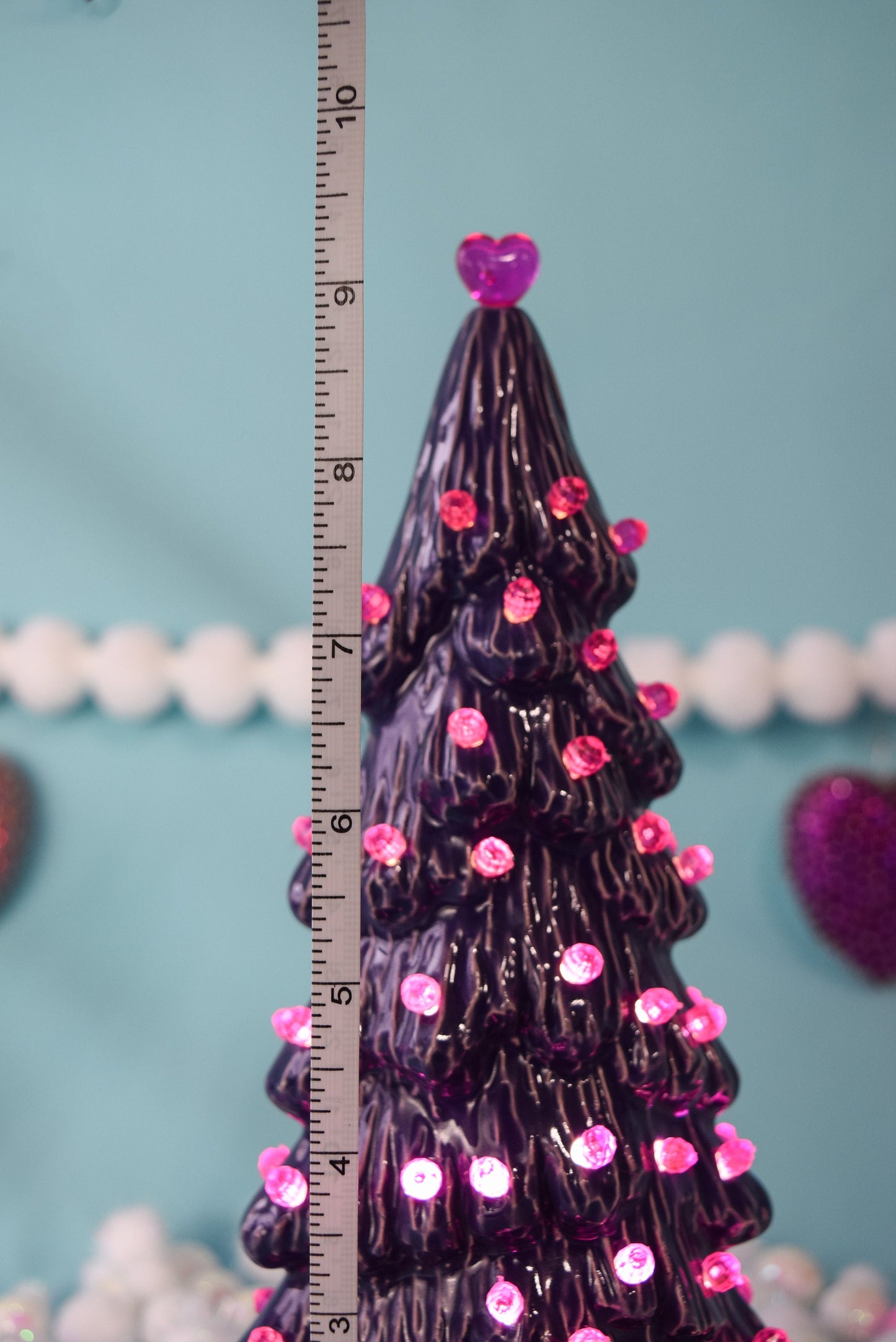 Ceramic Purple Tree| Heart Tree | Valentine Tree