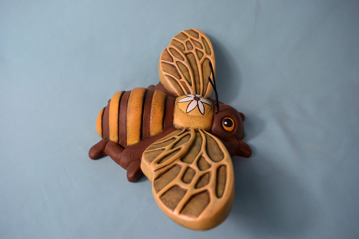 Large Honey Bee Wall Hanging | Big Bee Fence Art | Garden Bumblebee | Flower Bee Yard Art