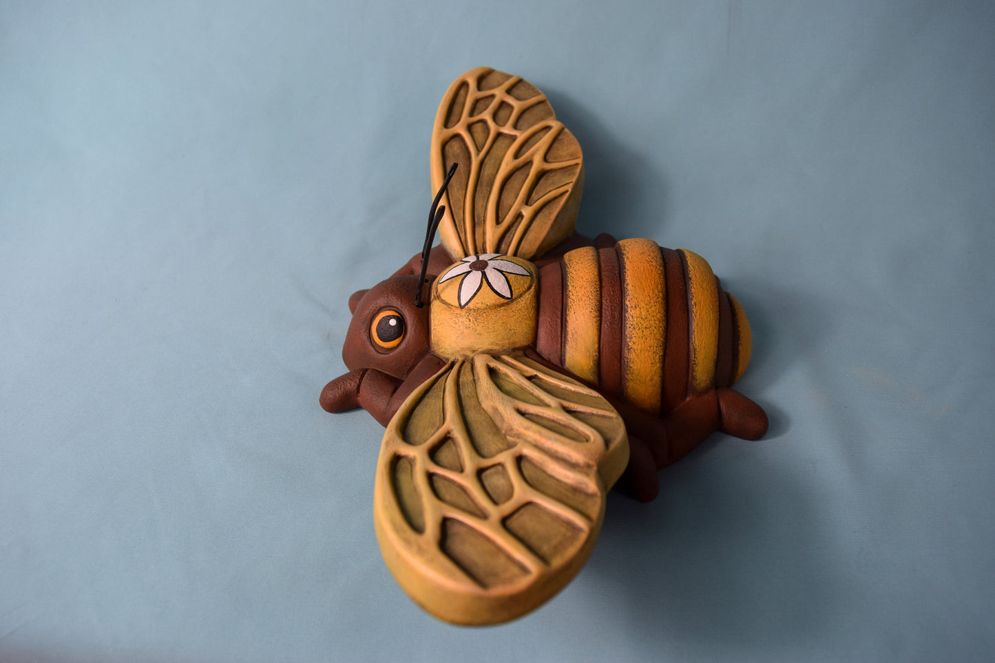 Large Honey Bee Wall Hanging | Big Bee Fence Art | Garden Bumblebee | Flower Bee Yard Art