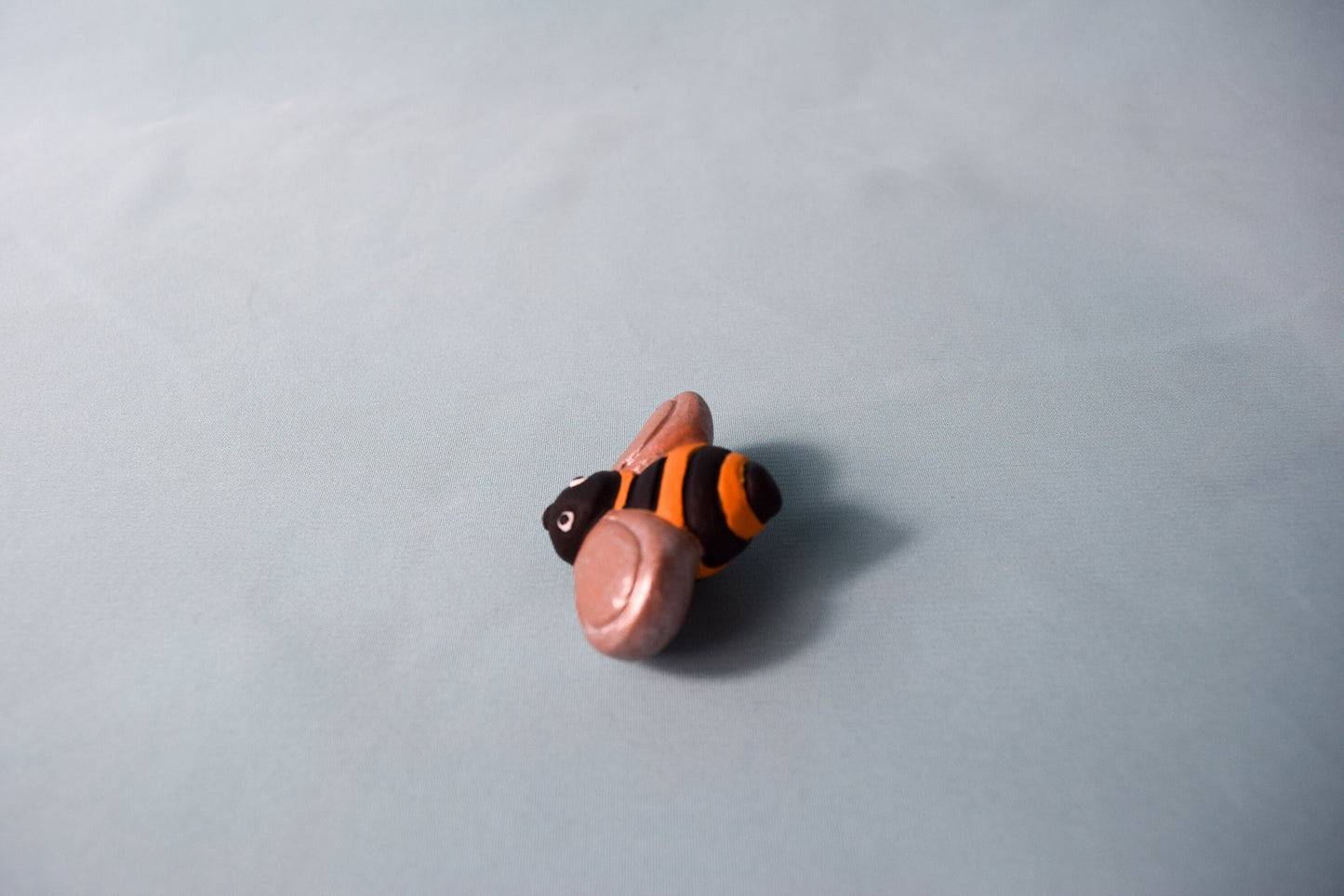 Miniature Ceramic Honey Bee Trio: Garden Art, Nursery Decor, Baby Shower Gift, Yard Ornaments