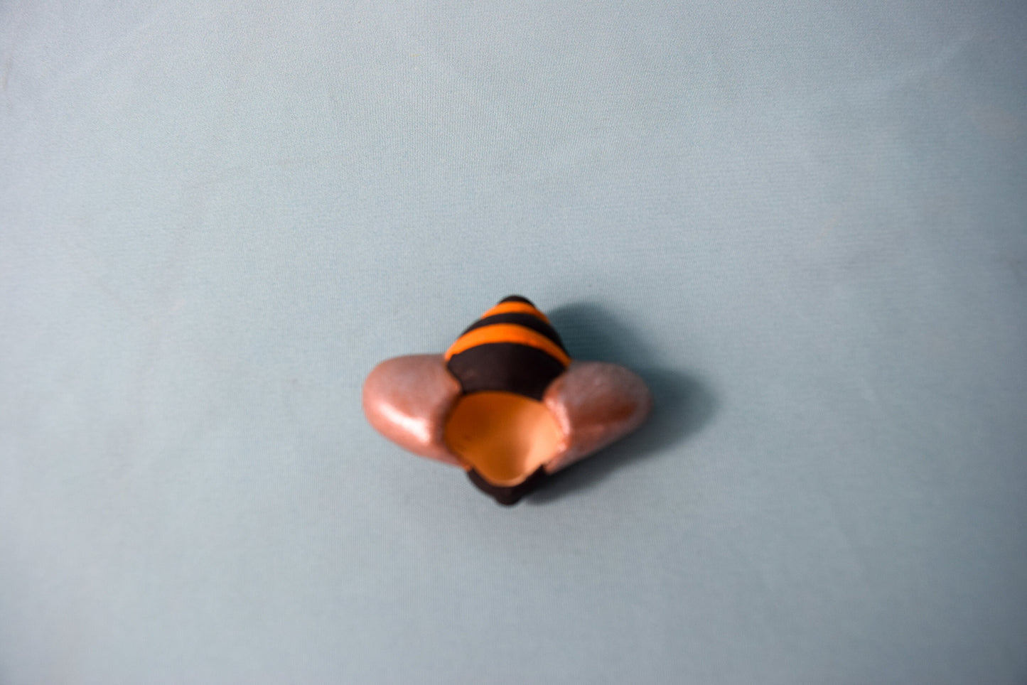 Miniature Ceramic Honey Bee Trio: Garden Art, Nursery Decor, Baby Shower Gift, Yard Ornaments