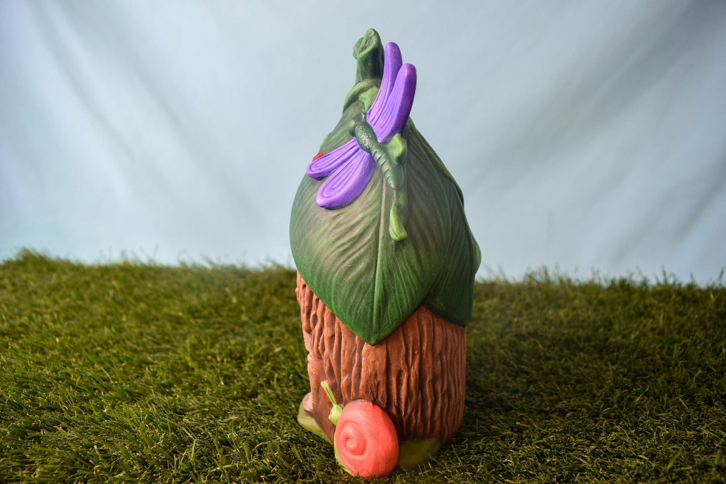 Handmade Ceramic Fairy House | Dragonfly Chalet | Faerie home | Fairy Garden | Tea Light Holder | Handmade Miniature Fairy Home