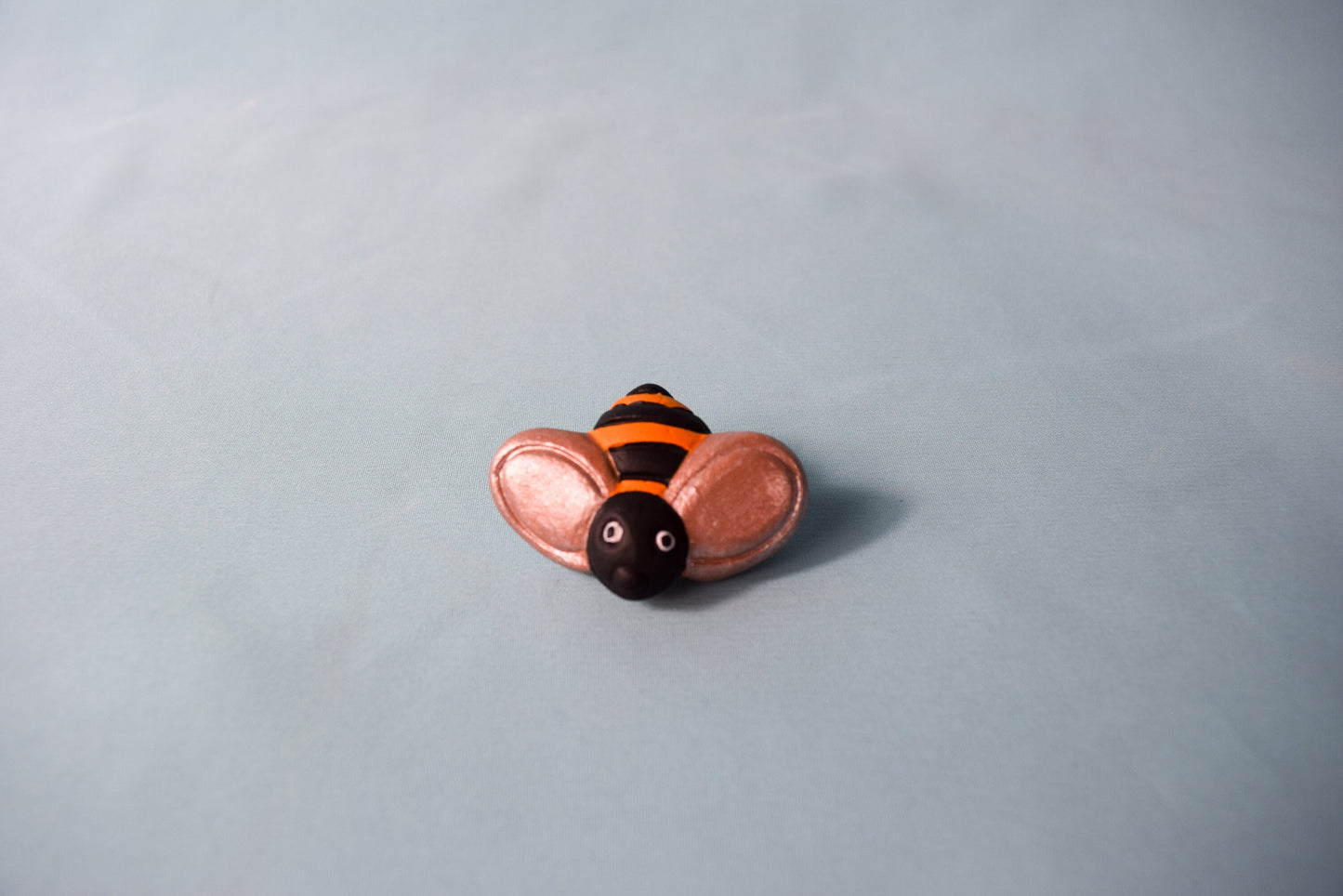 Miniature Ceramic Honey Bee Trio: Garden Art, Nursery Decor, Baby Shower Gift, Yard Ornaments