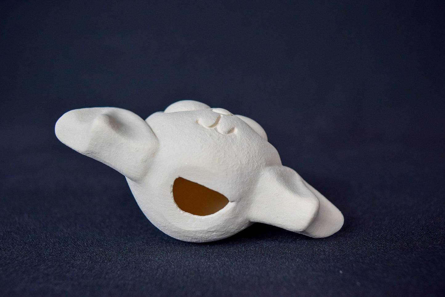 Set Of 3 Cute Little Unpainted Halloween Bat | Clay Magic | Darling Ceramic Bat | Paint Party | DIY Ceramics | Halloween Town Decor | Bisque