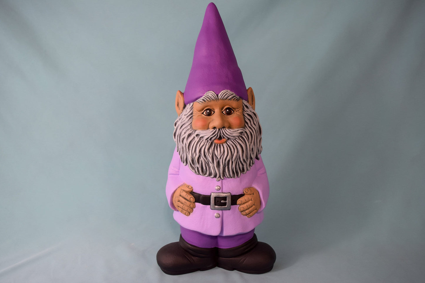 Cute Ceramic Garden Gnome Statue: Outdoor Yard Art Figurine for Spring & Summer Decor