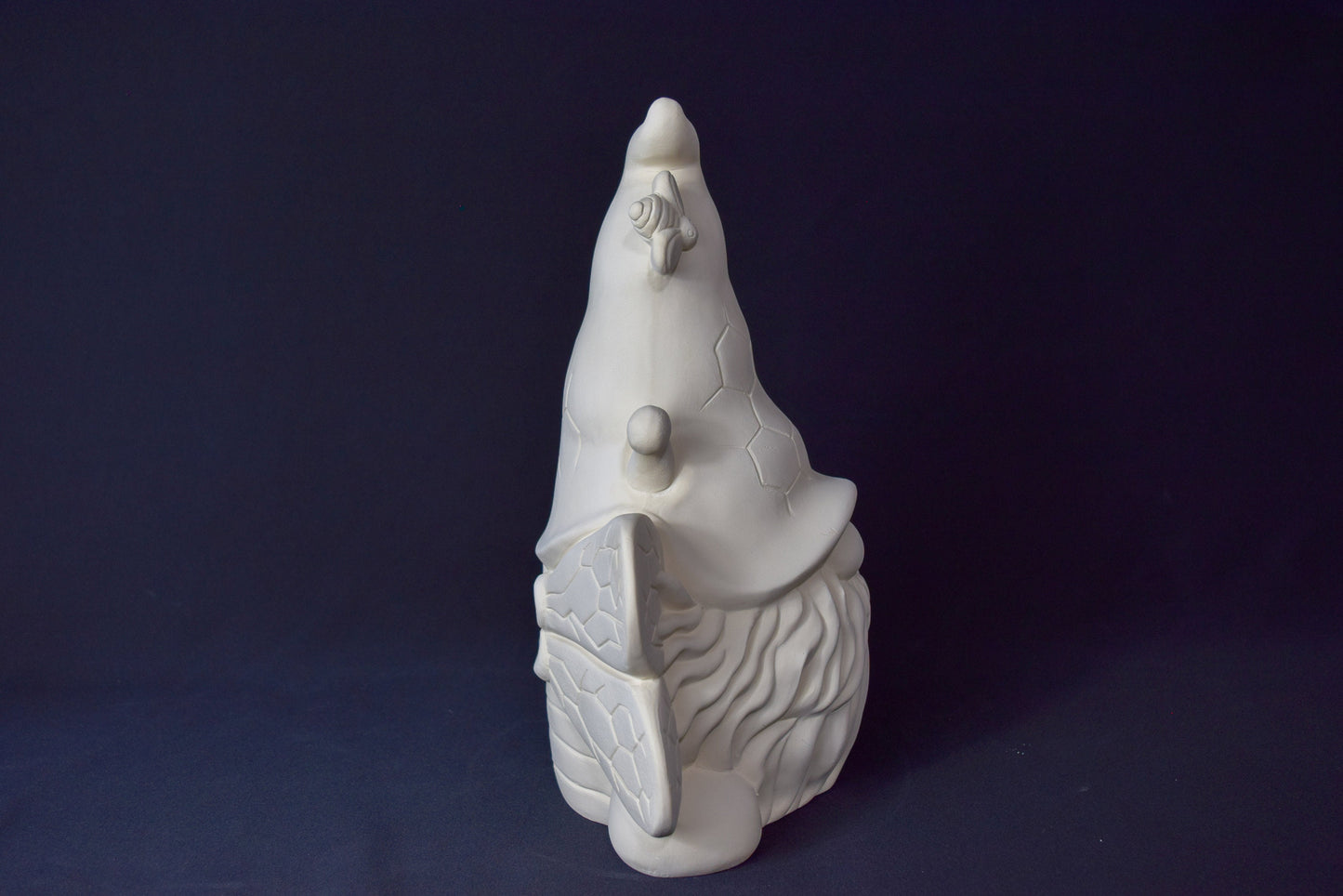 8-inch Unpainted Buzzbee Bee Gnome Ceramic Figurine for DIY Paint Party Crafts