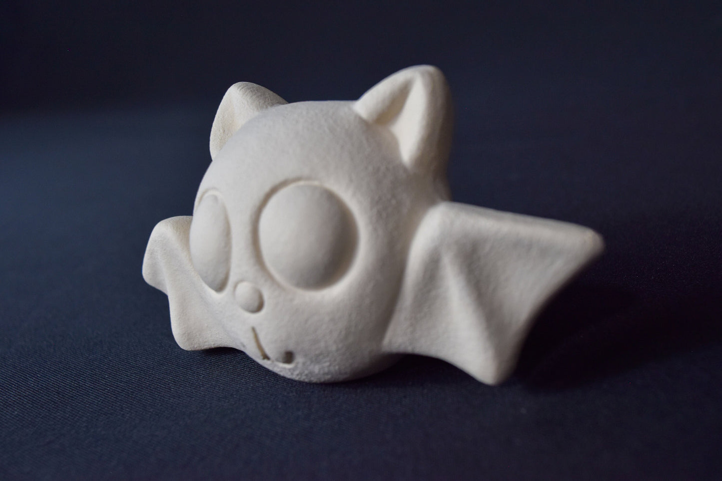 Set Of 3 Cute Little Unpainted Halloween Bat | Clay Magic | Darling Ceramic Bat | Paint Party | DIY Ceramics | Halloween Town Decor | Bisque