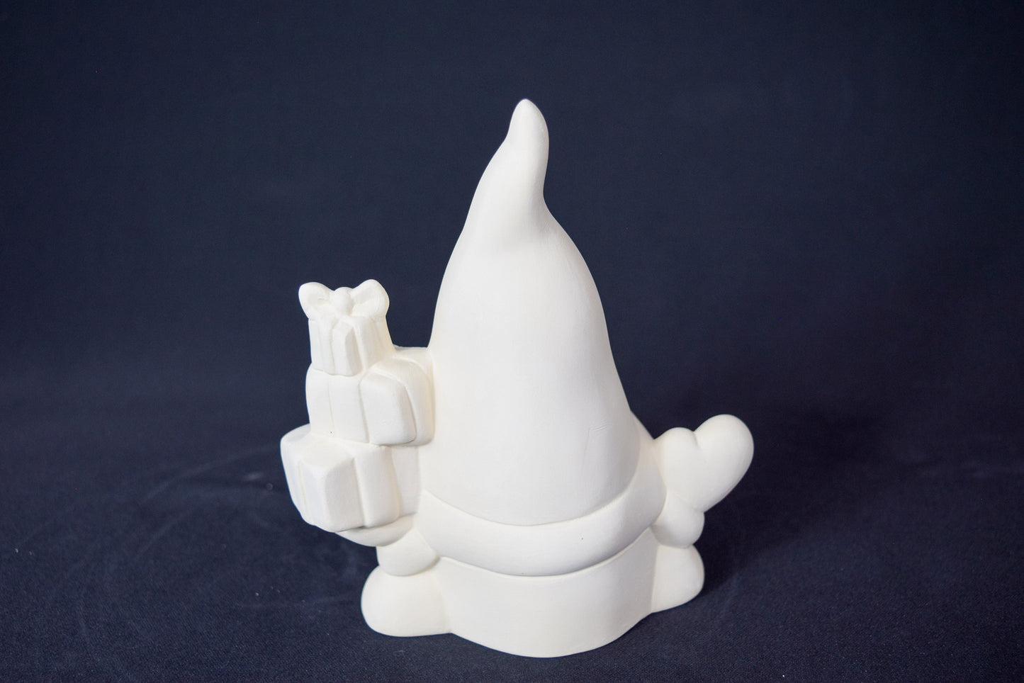Unpainted Ceramic Gift Gnome | Christmas Paint Party | Do It Yourself Ceramics | DIY Crafts | Unfinished Ceramic Bisque | Christmas Gnome