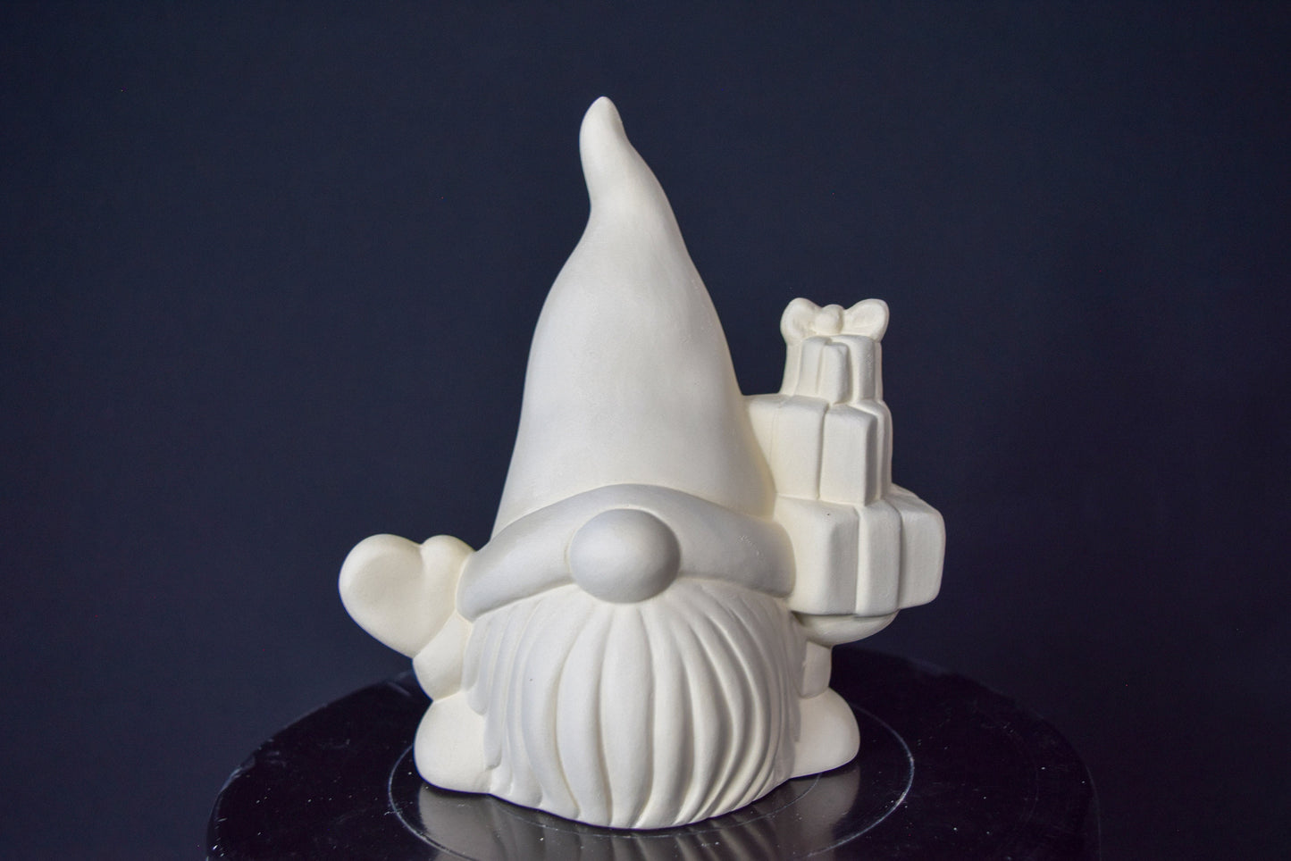 Unpainted Ceramic Gift Gnome | Christmas Paint Party | Do It Yourself Ceramics | DIY Crafts | Unfinished Ceramic Bisque | Christmas Gnome
