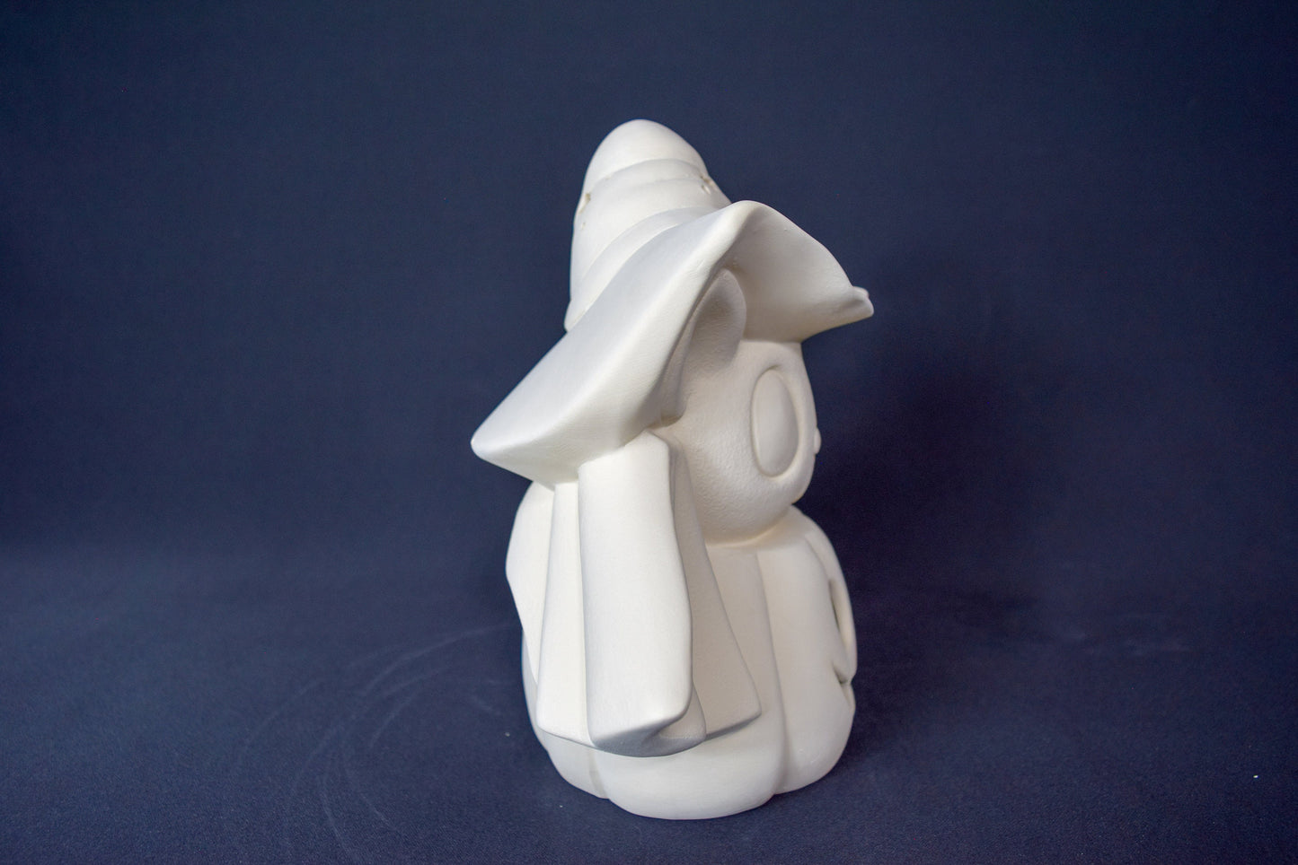 Unpainted Ceramic Witch Hat Bat on Light-Up Jack-o-Lantern: DIY Halloween Craft & Tree Topper