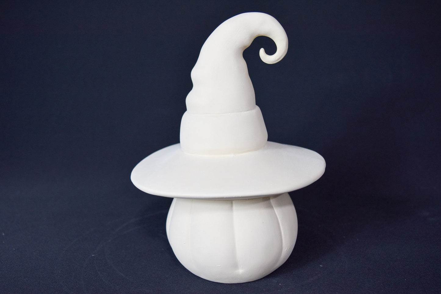 Witch Hat Pumpkin | Unpainted Ceramic Bisque | Halloween Paint Party | Halloween Tree Topper | DIY Kid's Art Project | Pumpkin Hat Lantern