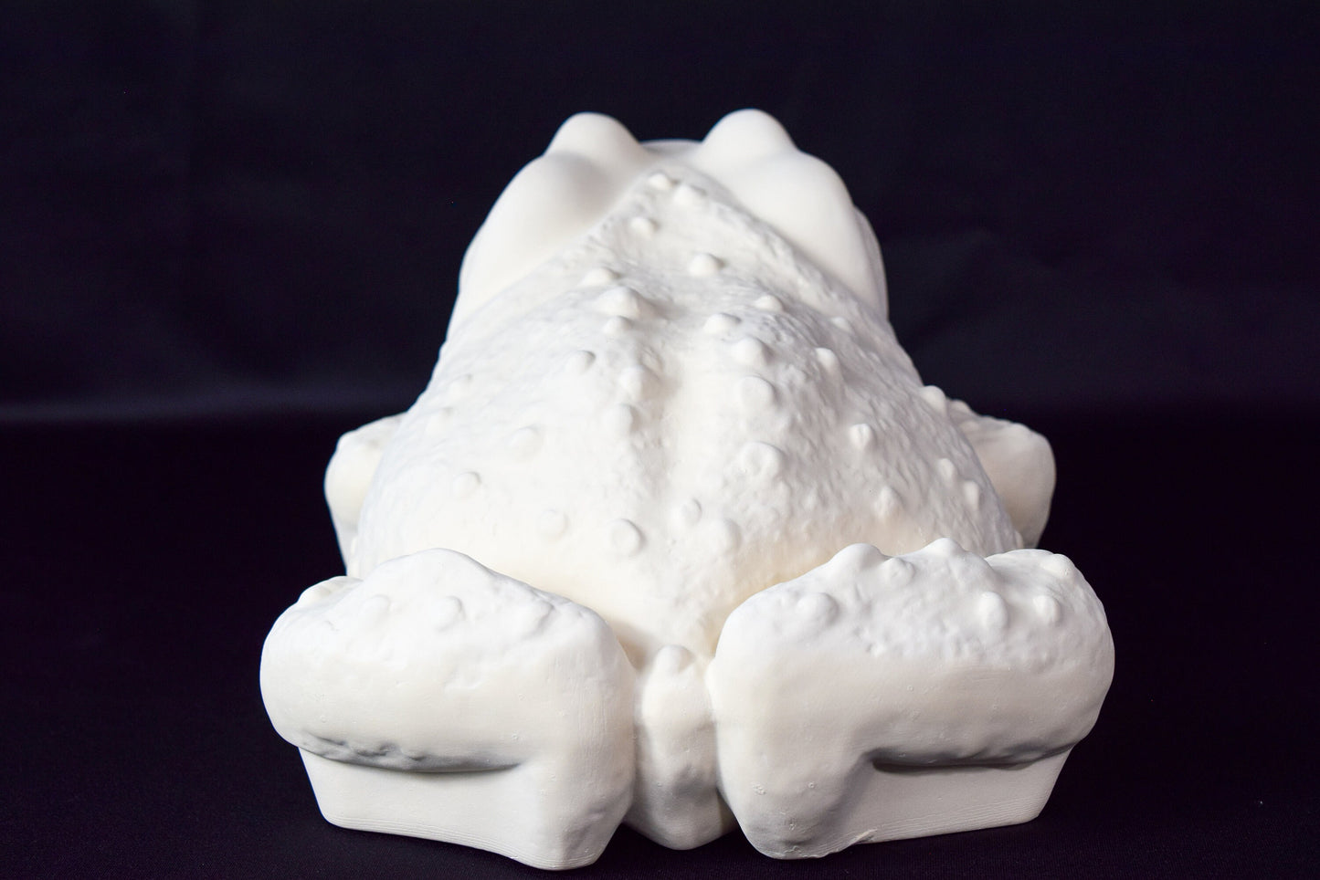 Large Unpainted Ceramic Toad Bisque - DIY Art Project, Garden Decor, Vintage Mold, Paint Party Kit