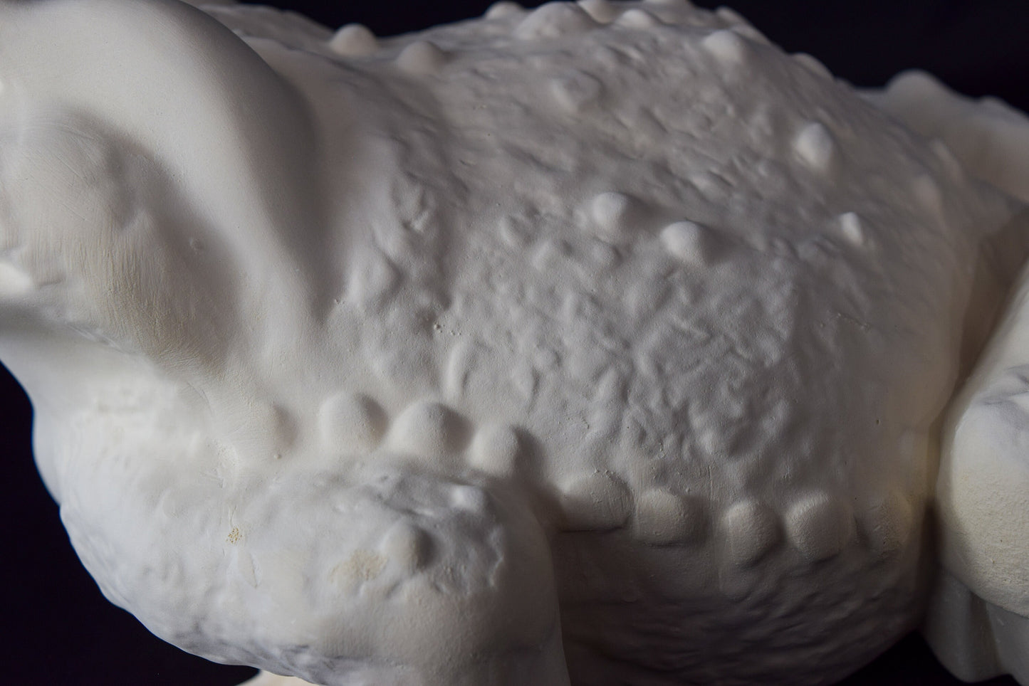 Large Unpainted Ceramic Toad Bisque - DIY Art Project, Garden Decor, Vintage Mold, Paint Party Kit