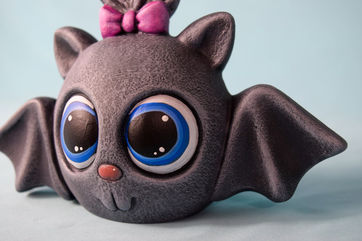 Cute Spunky Bow Bat | Clay Magic | Halloween Decorations | Fall and Autumn Decor | Cutest Little Bat You Ever Did See | Gift For Her