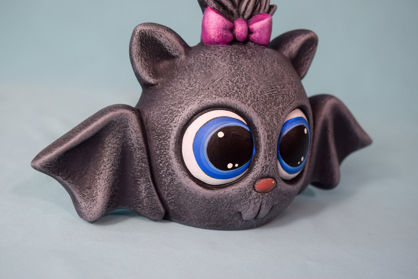 Cute Spunky Bow Bat | Clay Magic | Halloween Decorations | Fall and Autumn Decor | Cutest Little Bat You Ever Did See | Gift For Her
