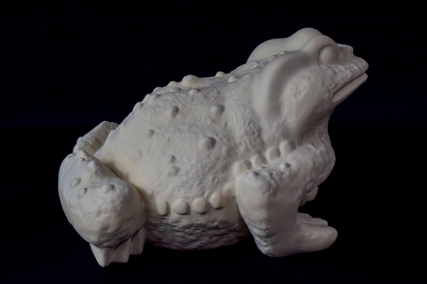 Large Unpainted Ceramic Toad Bisque - DIY Art Project, Garden Decor, Vintage Mold, Paint Party Kit