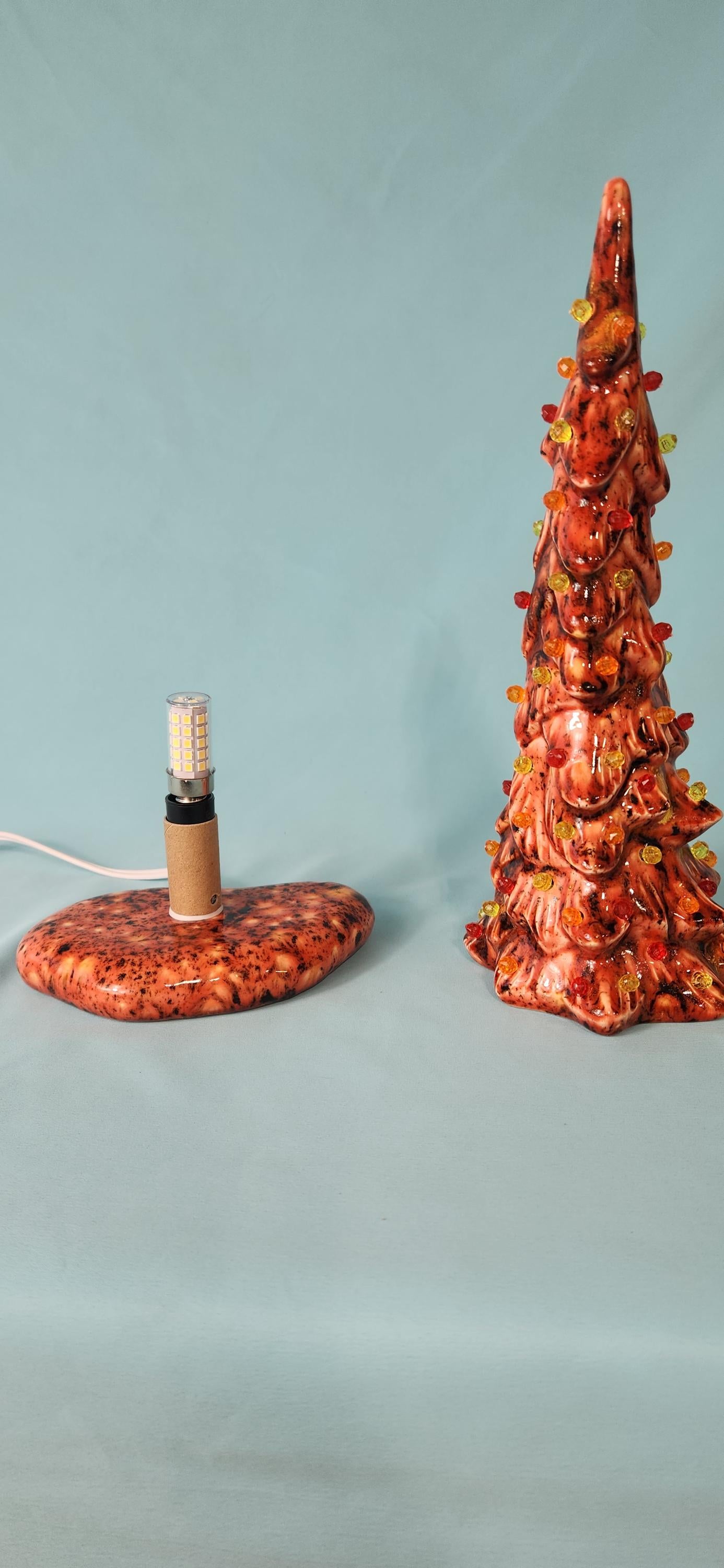 Crystal Glazed Autumn Tree - Fall and Halloween Ceramic Christmas Style Tree