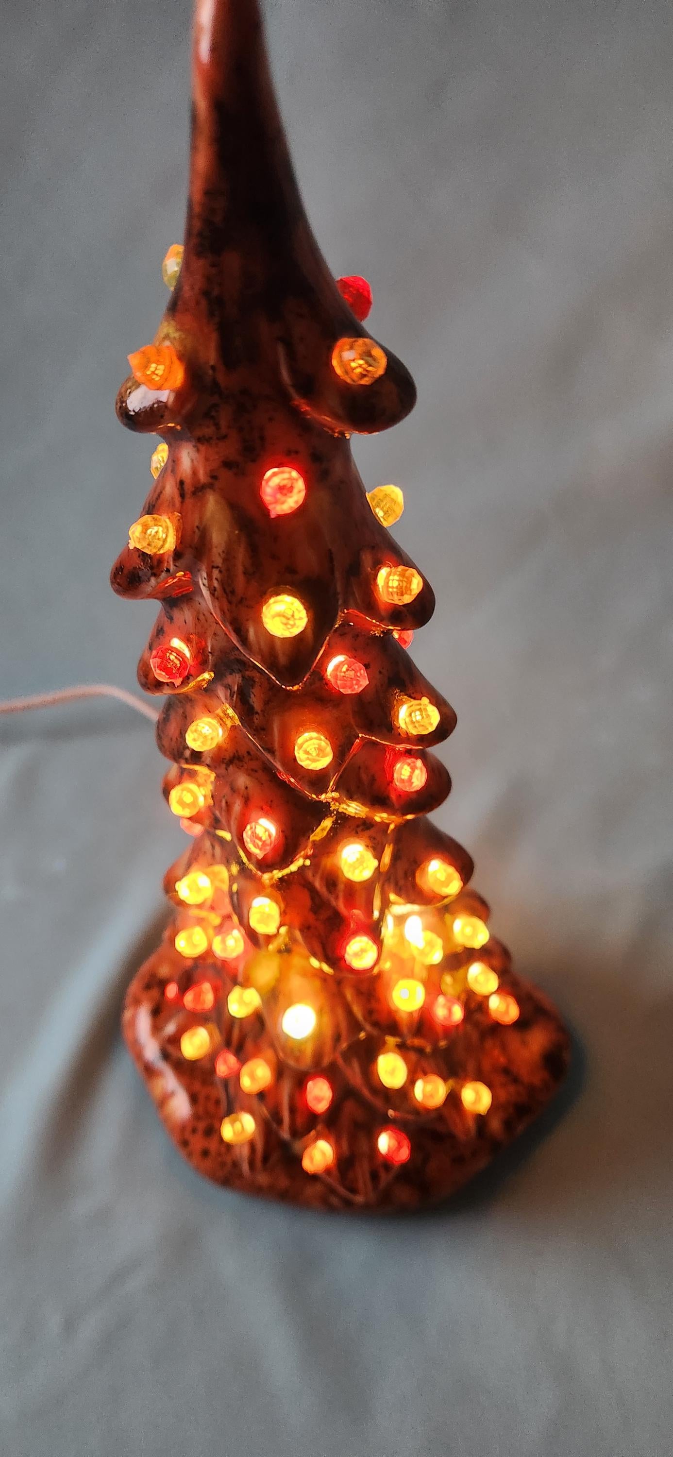 Crystal Glazed Autumn Tree - Fall and Halloween Ceramic Christmas Style Tree