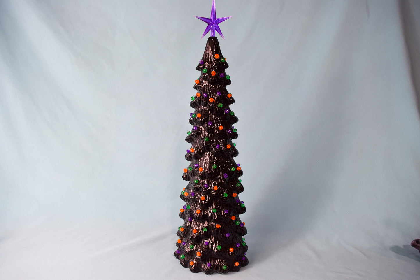 Ceramic Halloween tree - Fall Centerpiece - Halloween Decor - Ceramic Village Tree