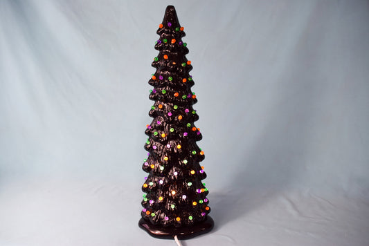 Gothic Halloween Tree With Tree Toppers