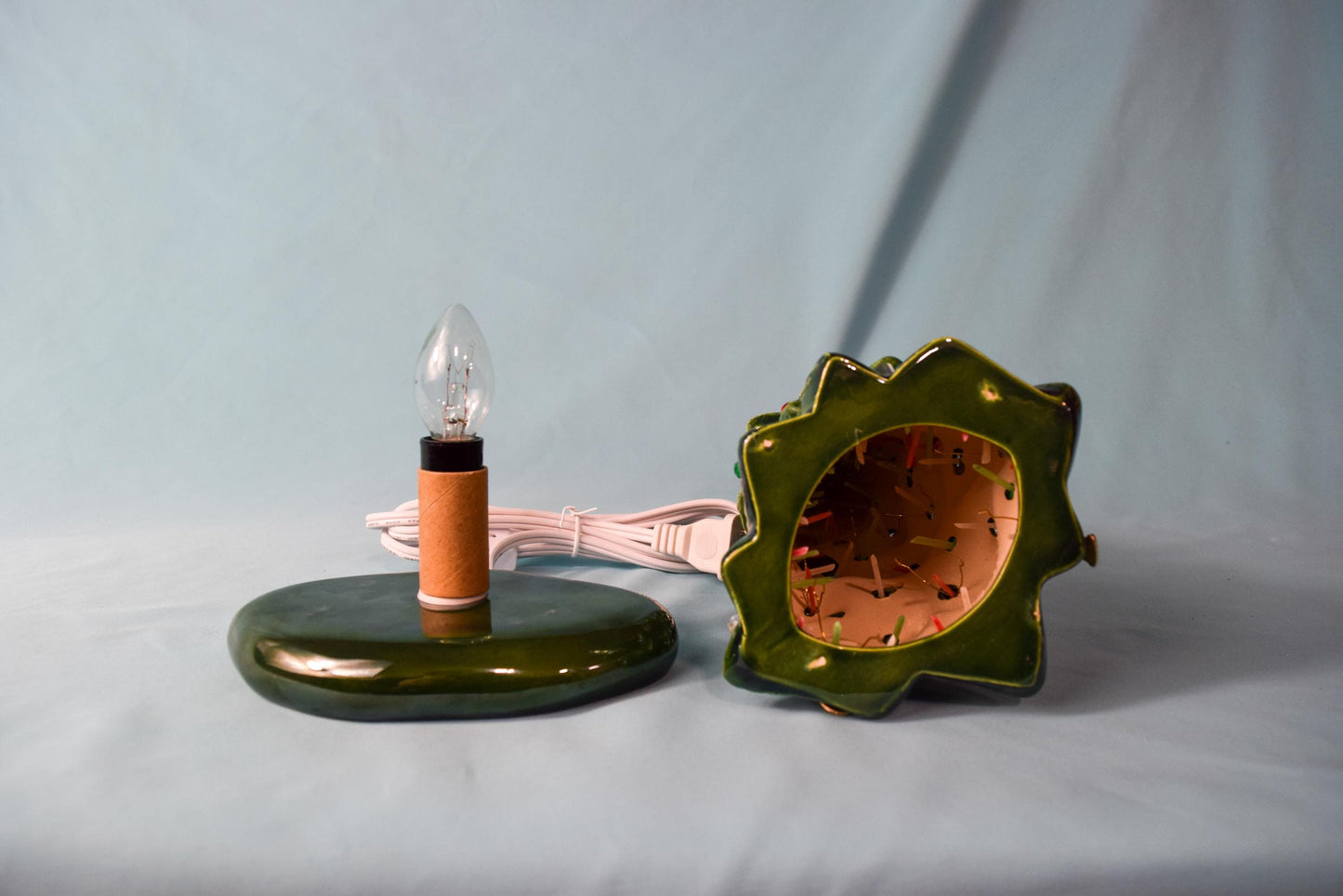 Wispy Pine Pumpkin Charm Tree: Fall Holiday Home Decor in 3 Sizes - Vintage-Inspired Ceramic Heirloom