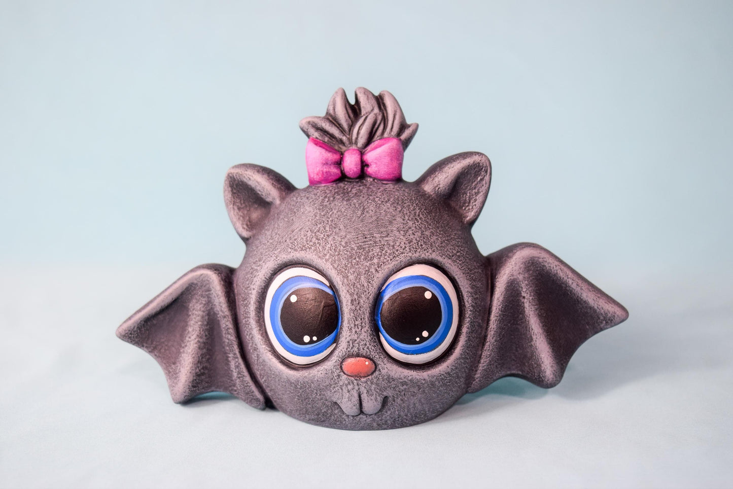 Halloween Hairbow Bat | Unpainted Ceramic Bisque | Do It Yourself | Halloween Paint Party | Scrunchie Bat | Cute Halloween DIY Painting - Teresa's Ceramics