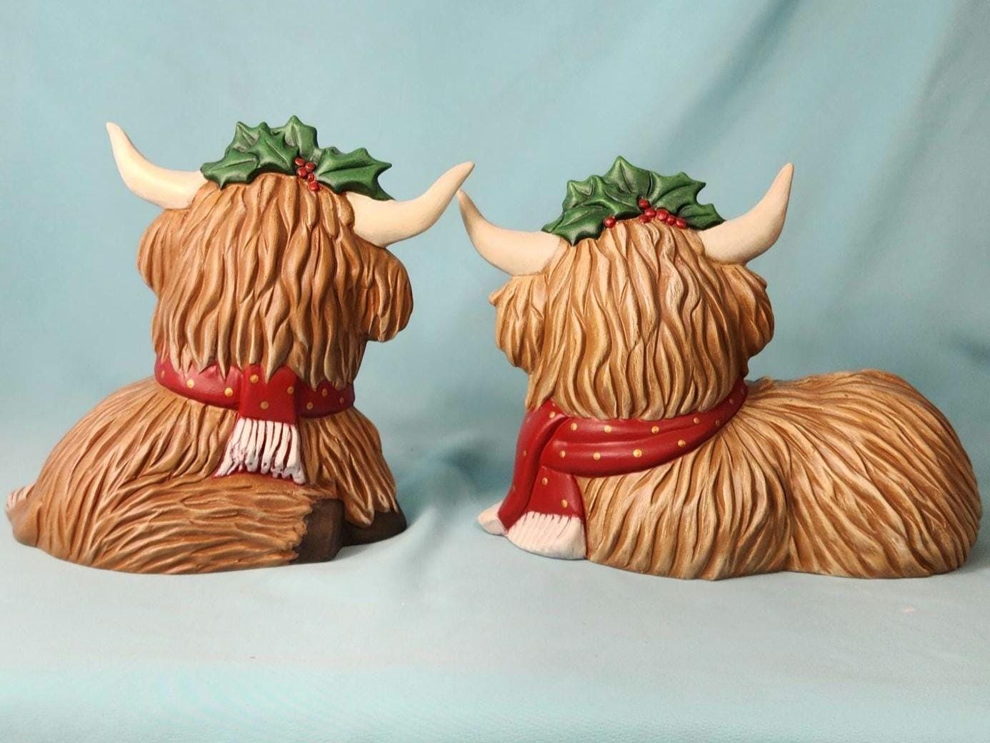 Beautiful Highland Christmas Cows