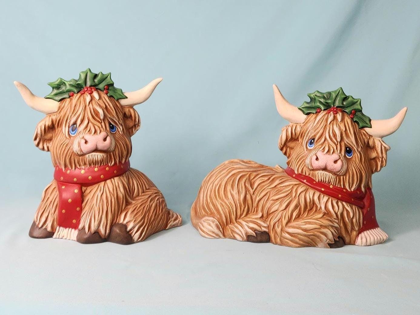 Beautiful Highland Christmas Cows