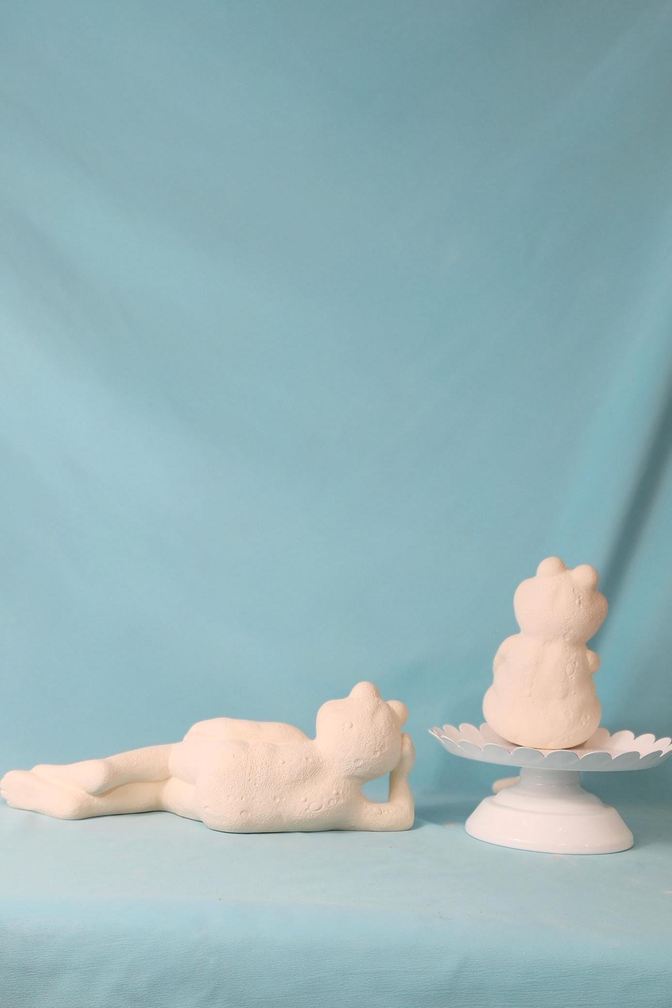 Whimsical Girl Garden Gnome: Handcrafted Yard Art with Braided Hair, Mushrooms & Fairy Door - Teresa's Ceramics