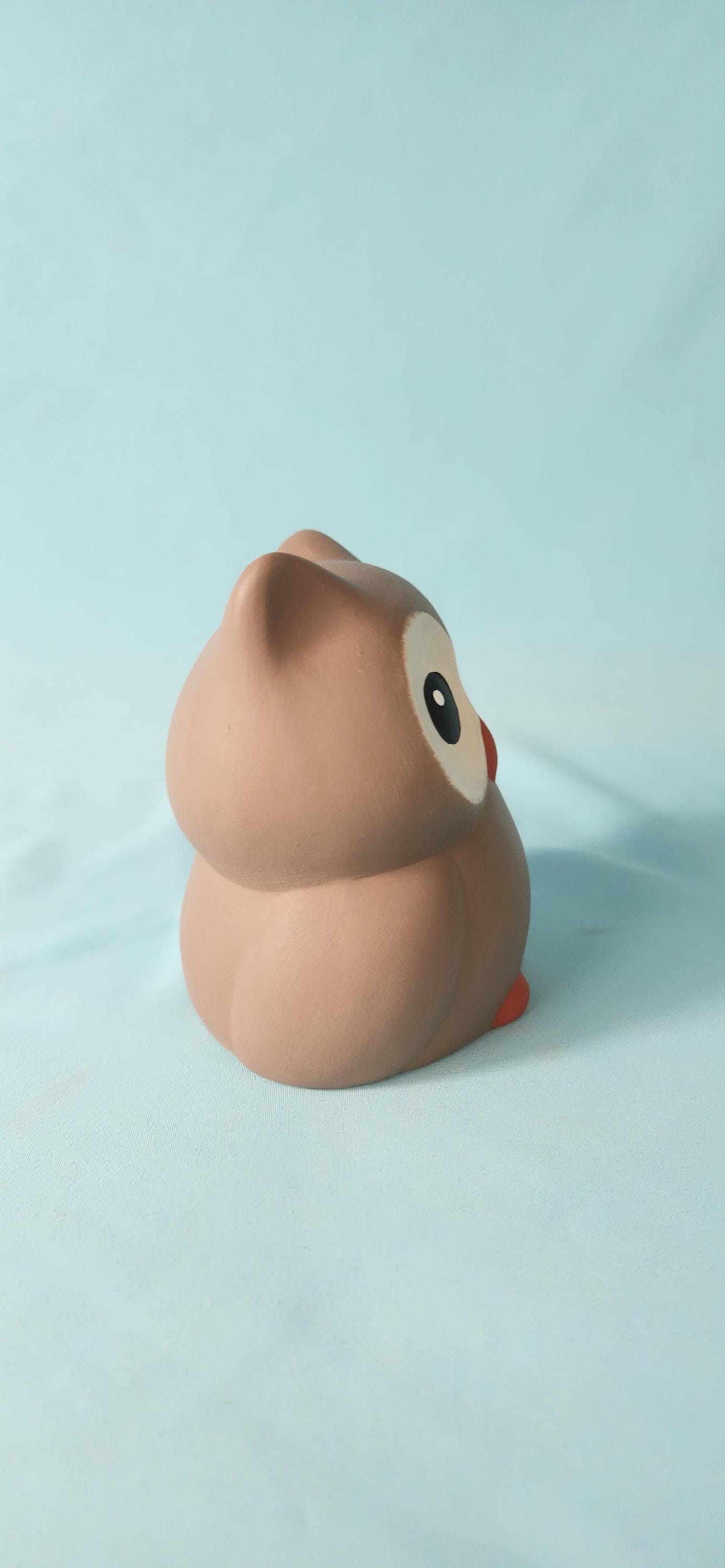 Adorable Brown Ceramic Owl Figurine - Miniature Bird Sculpture for Home Decor - Unique Gift for Animal Lovers