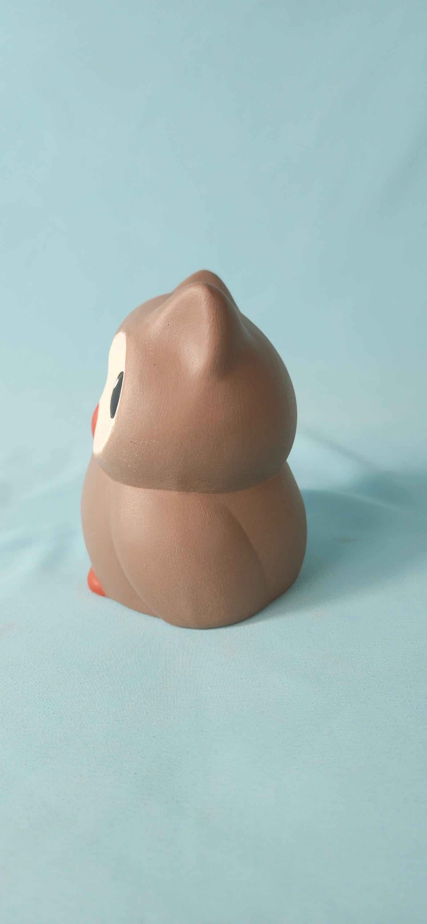 Adorable Brown Ceramic Owl Figurine - Miniature Bird Sculpture for Home Decor - Unique Gift for Animal Lovers