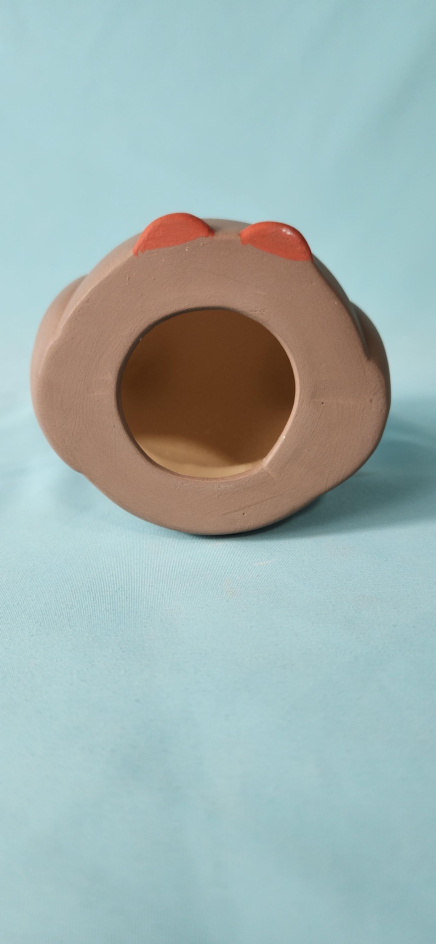 Adorable Brown Ceramic Owl Figurine - Miniature Bird Sculpture for Home Decor - Unique Gift for Animal Lovers