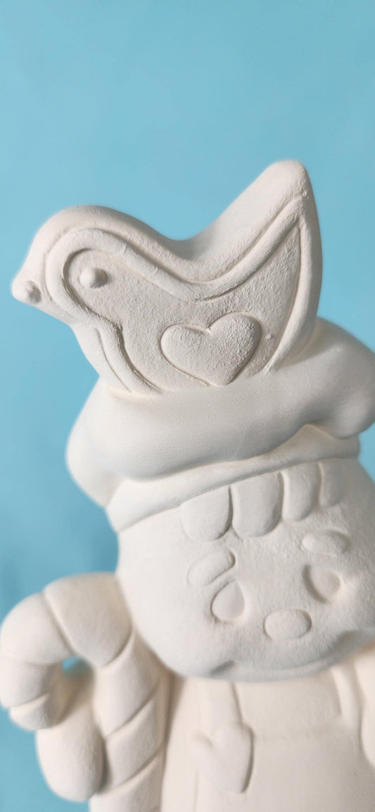 DIY Unpainted Ceramic Gingerbread Baker Set: Holly Leaf & Santa Boot Christmas Decoration Project - Teresa's Ceramics