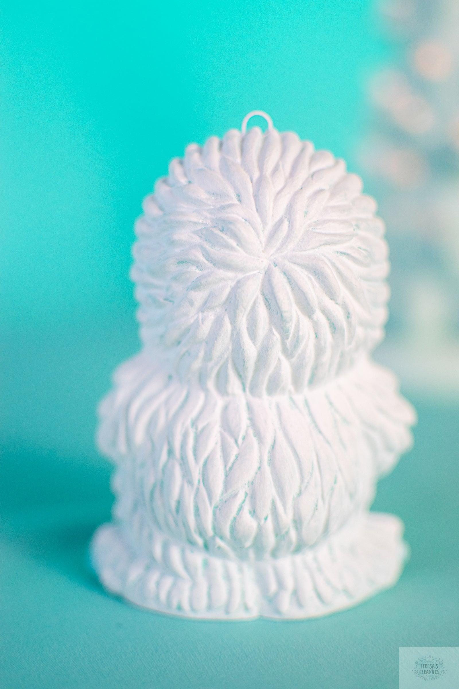 Yeti Ornament | Christmas Tree Ornament | Abdominal Snowman - Teresa's Ceramics