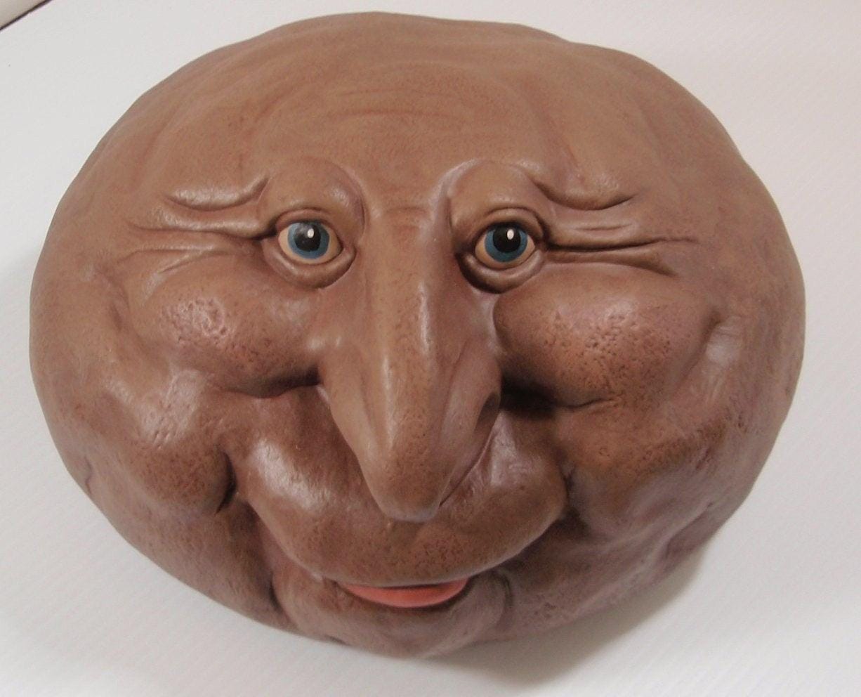 Grandpa Rock | Yard Art - Teresa's Ceramics