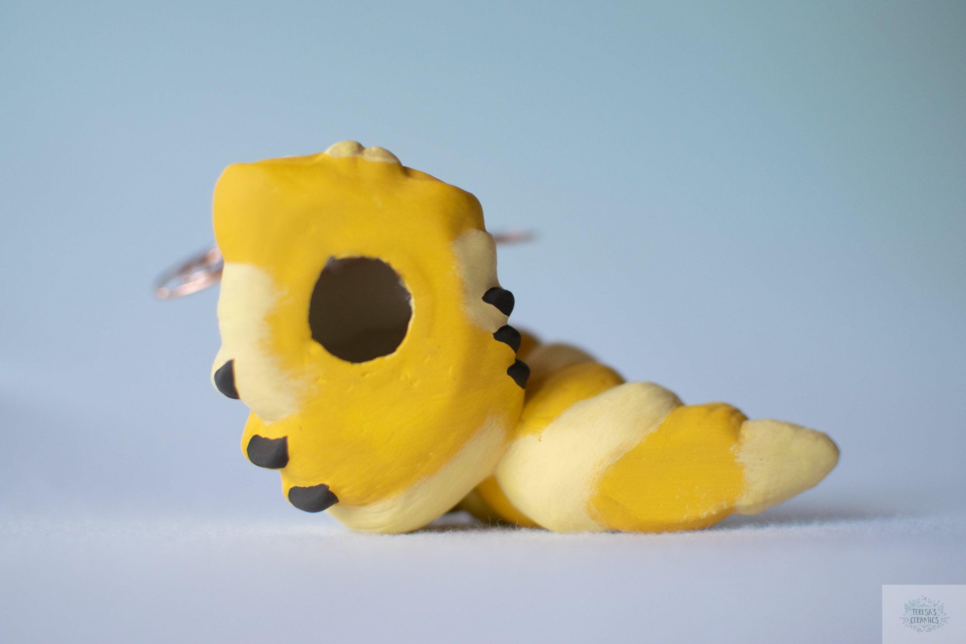 Fall Garden Wormy | Fall Home Decoration - Teresa's Ceramics