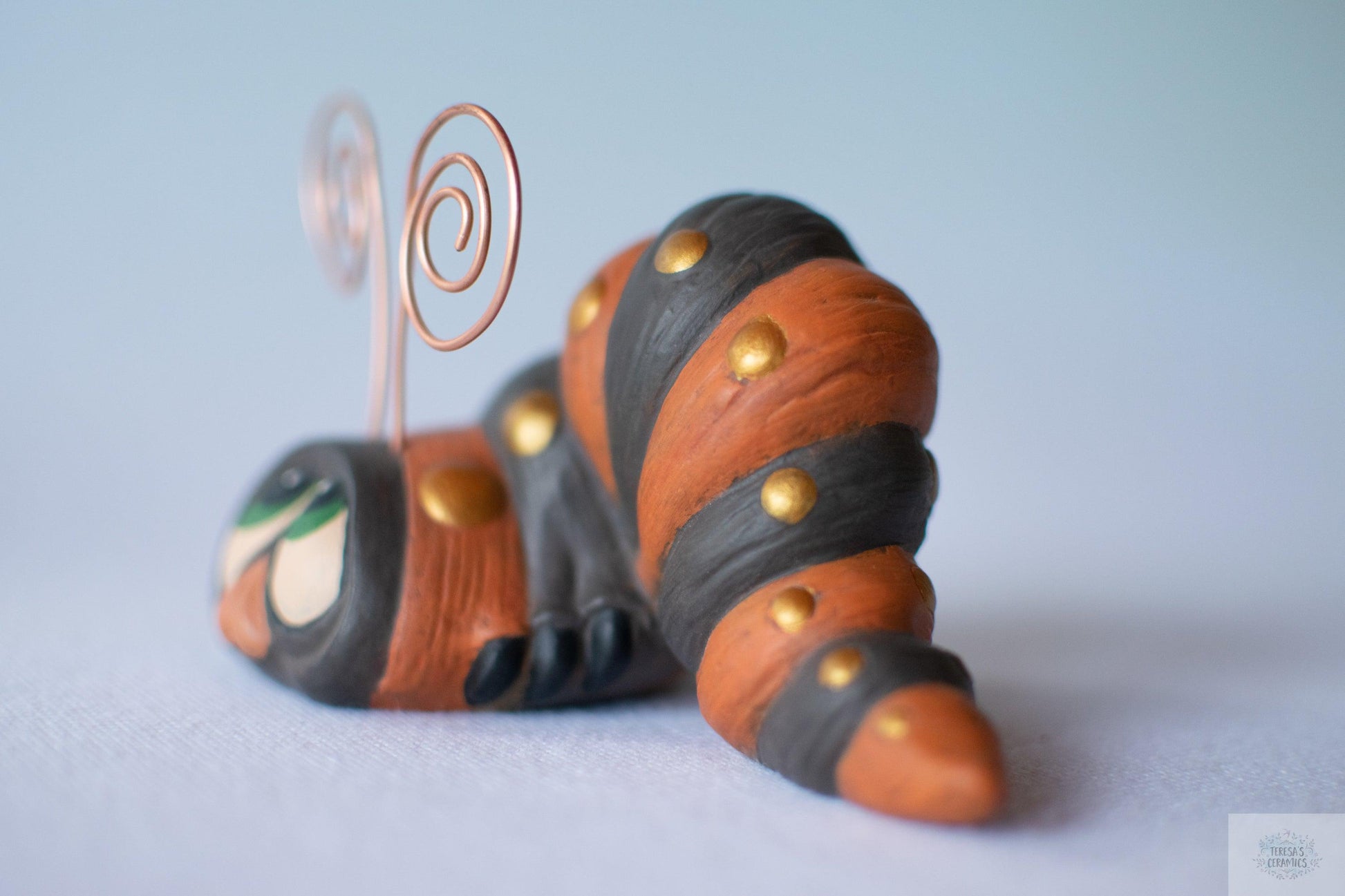 Fall Garden Wormy | Fall Home Decoration - Teresa's Ceramics