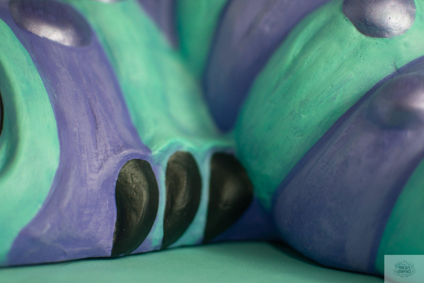 Giant Garden Wormy | Garden Worm Statue | Ceramic Patio Statue - Teresa's Ceramics