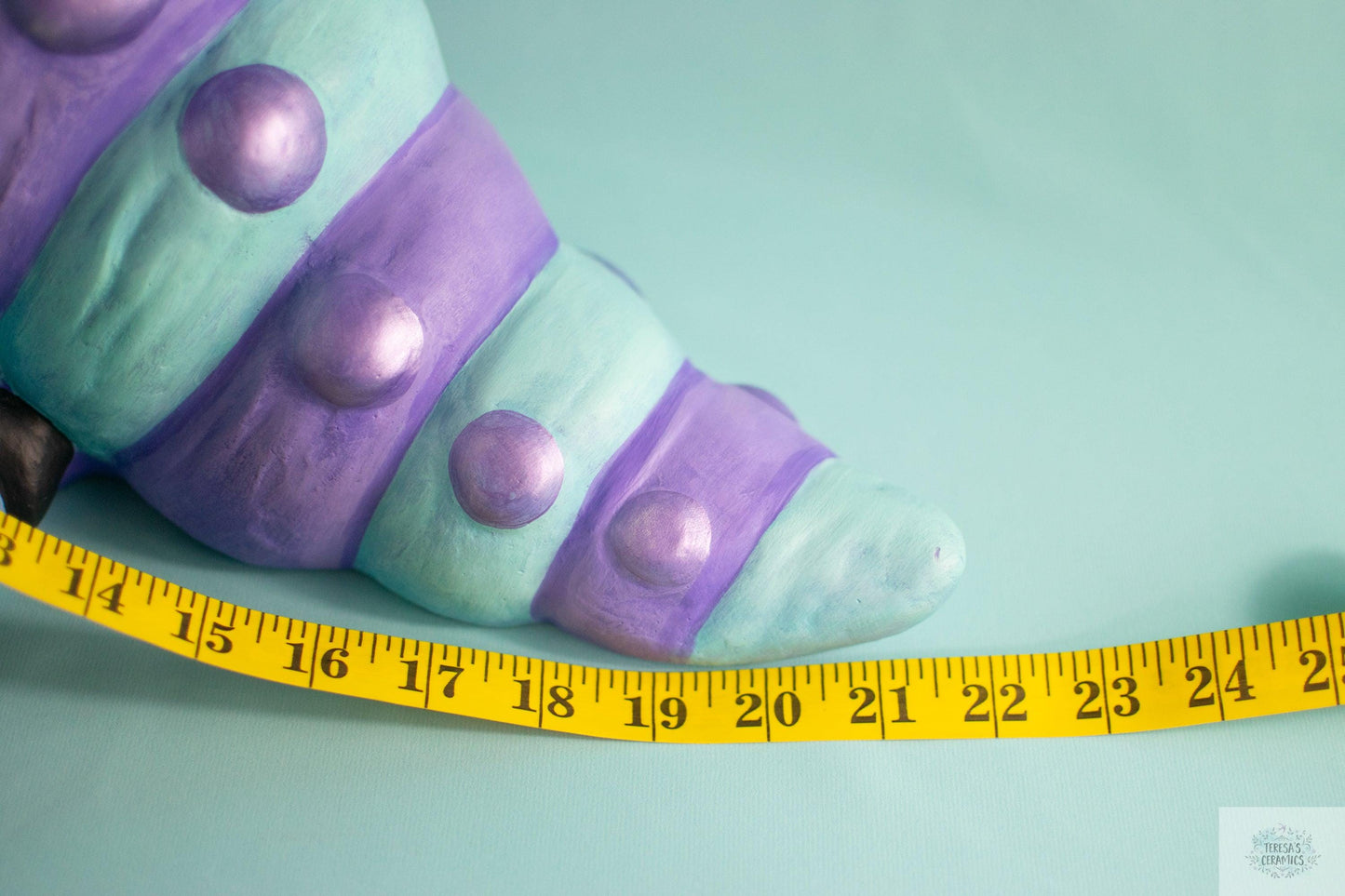 Giant Garden Wormy | Garden Worm Statue | Ceramic Patio Statue - Teresa's Ceramics