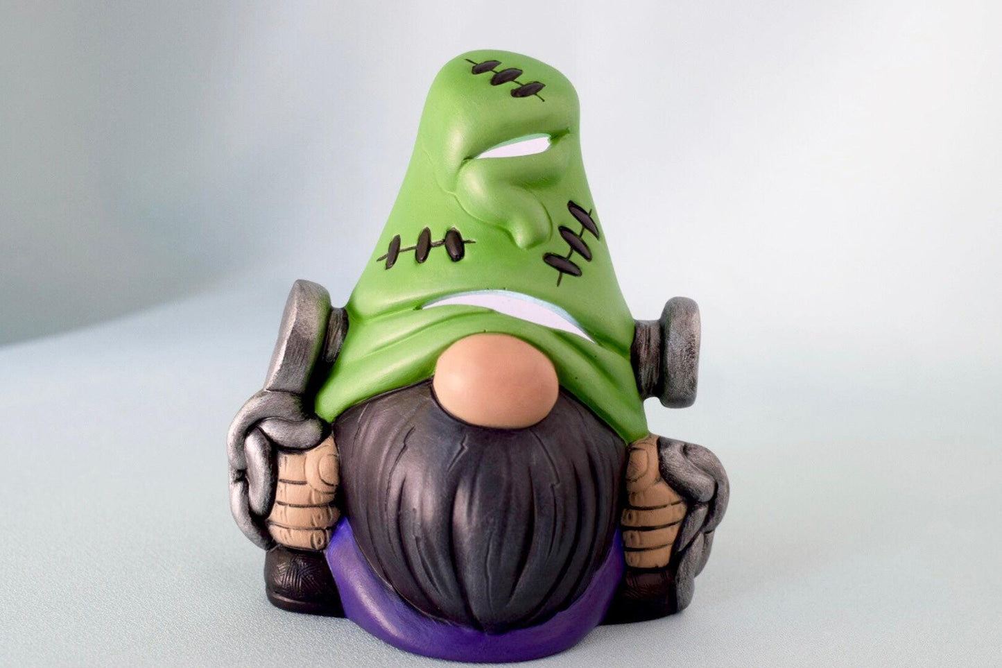 Ceramic Frankenstein | Halloween Gnome - Teresa's Ceramics