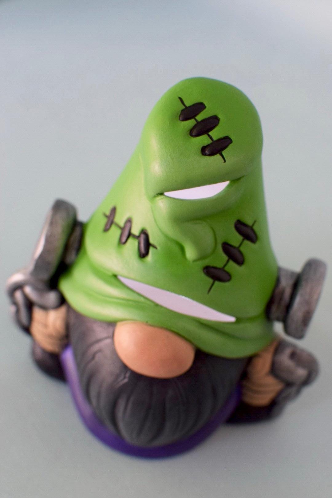 Ceramic Frankenstein | Halloween Gnome - Teresa's Ceramics