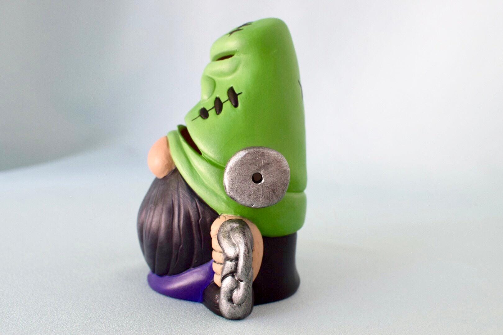 Ceramic Frankenstein | Halloween Gnome - Teresa's Ceramics