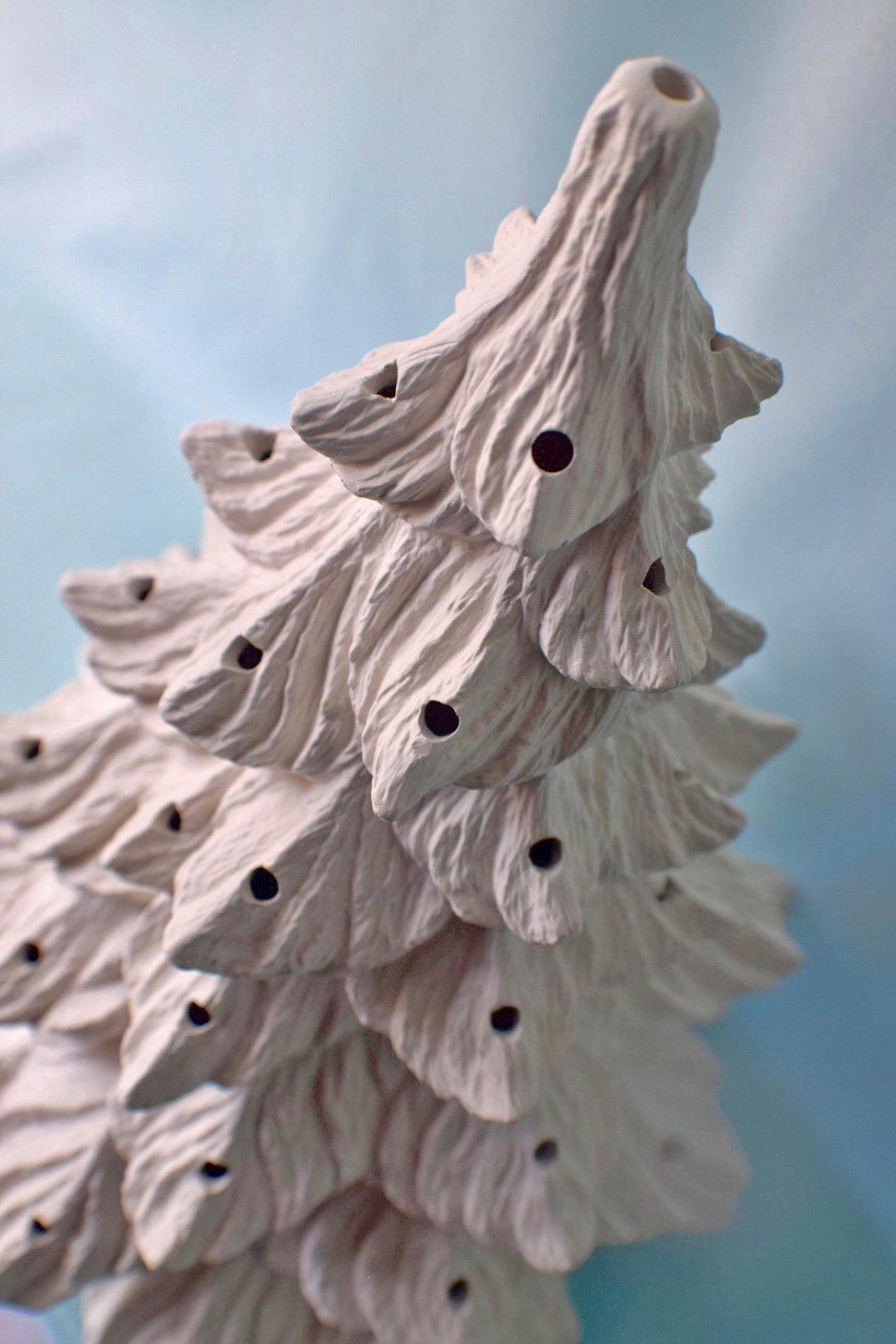 DIY Vintage Style | Ceramic Christmas Tree Light | 19" - Teresa's Ceramics